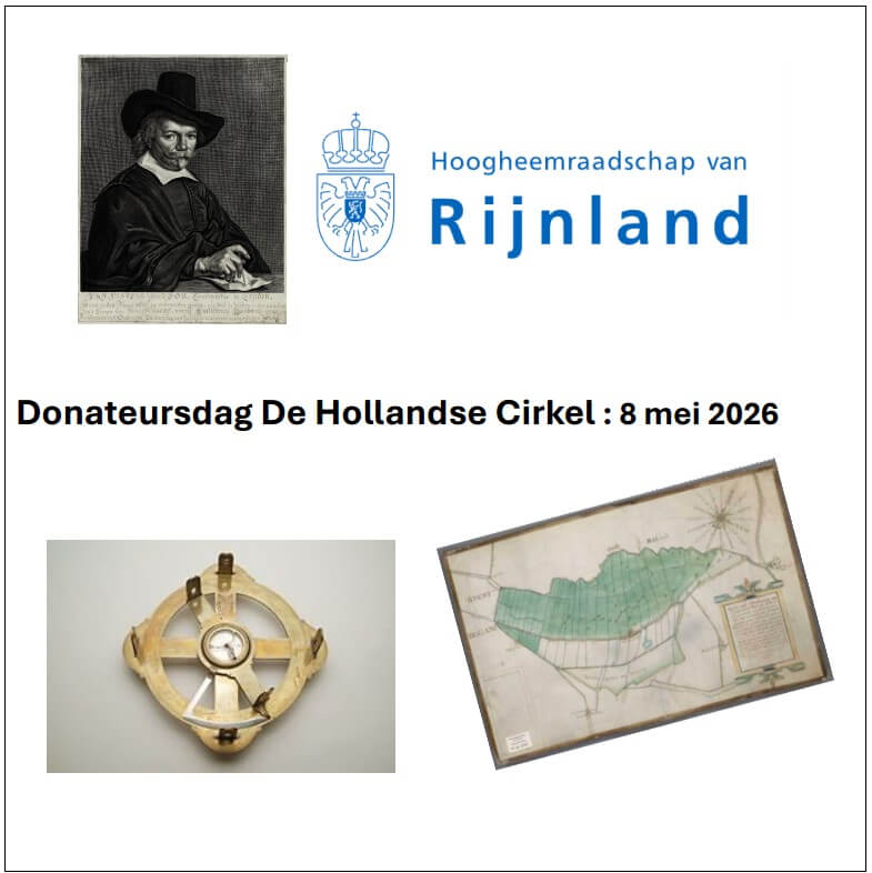 SAVE THE DATE: interessante dag gepland op 8 mei voor de donateurs van de Hollandse Cirkel